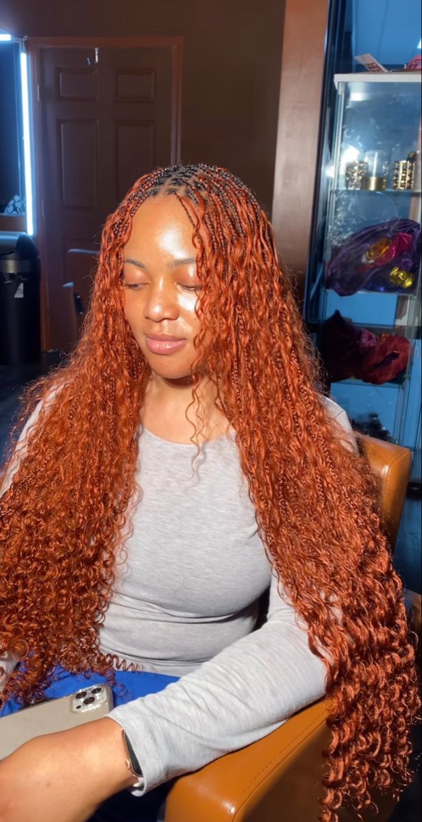 The Best Trendy Ginger Braids On Dark Skin - African Hairstyles