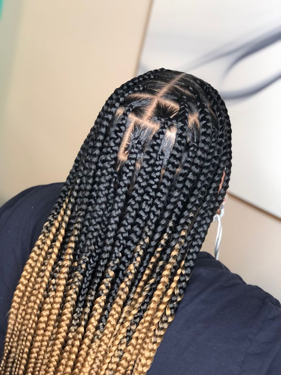 Catchy Trendy The Best Ombre Knotless Braids - African Hairstyles